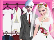 Elsa and Jack Wedding Dress up