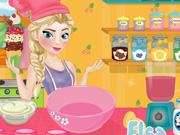 Elsa Cooking Ice Cream