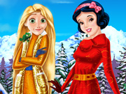 Rapunzel and Snow White Winter Holiday