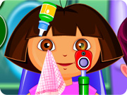 Cute Dora at the Eye Clinic