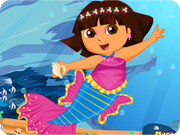 Cute Dora Mermaid Dress Up