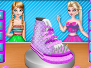 Elsa and Anna Shoe Decor