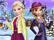 Elsa and Anna Winter Dress-Up