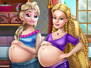 Elsa and Ellie Pregnant BFFs
