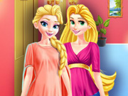 Elsa and Rapunzel Share a Closet
