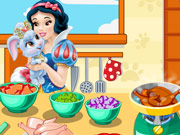 Snow White Cooking Soup